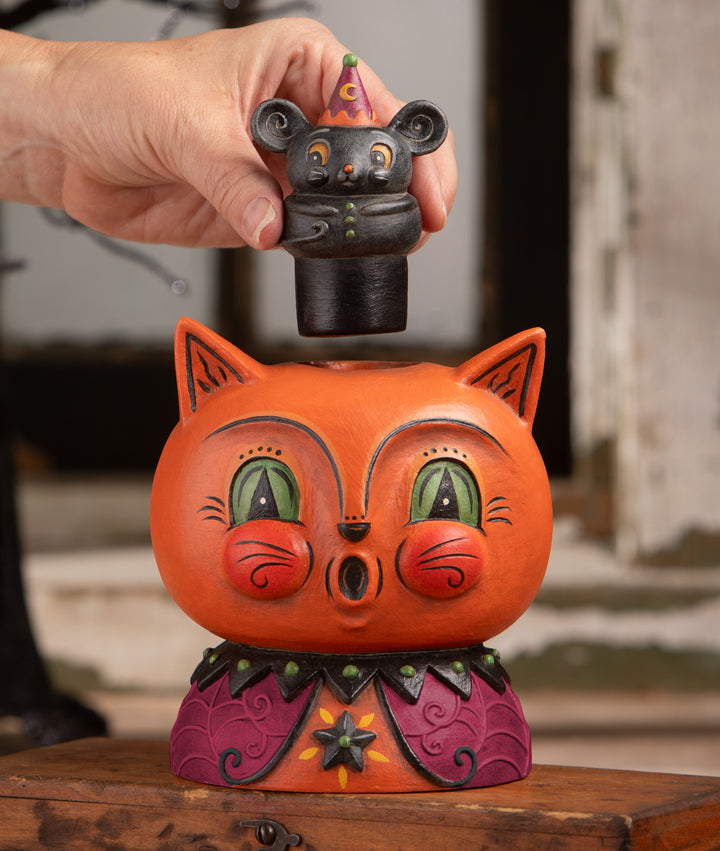 Copper Cat & Merlin Mouse by Bethany Lowe Designs, image 2