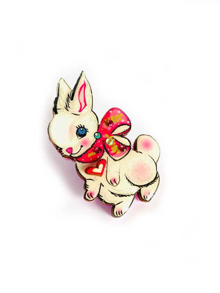 Layla the Bunny Brooch by Rosie Rose Parker