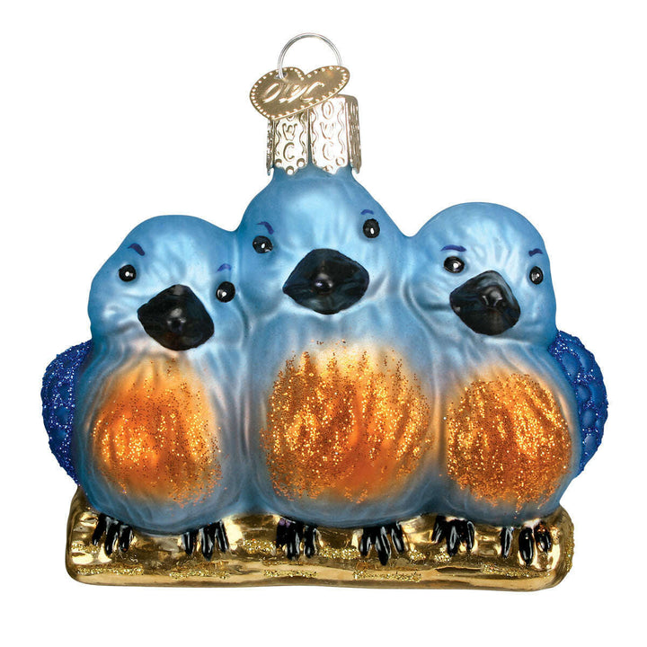Old World Christmas Feathered Friends Blown Glass Ornament