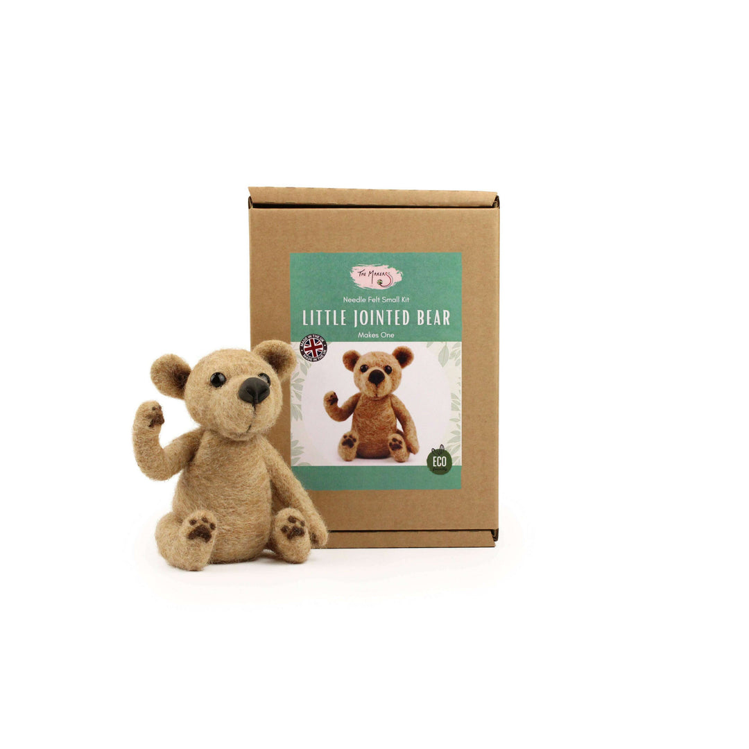 Felting Kit - Little Jointed Bear Needle Felt Kit