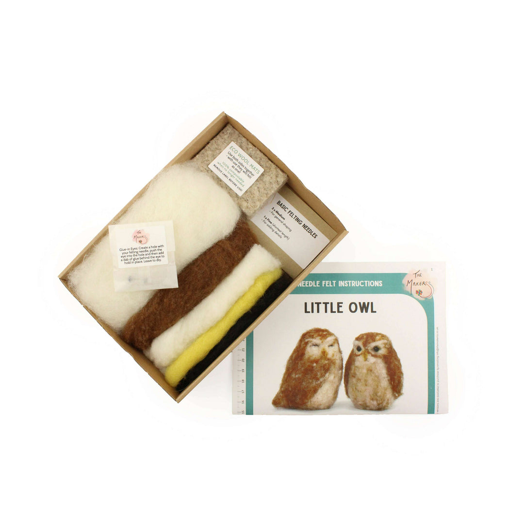 Felting Kit - Little Owl Needle Felt Kit