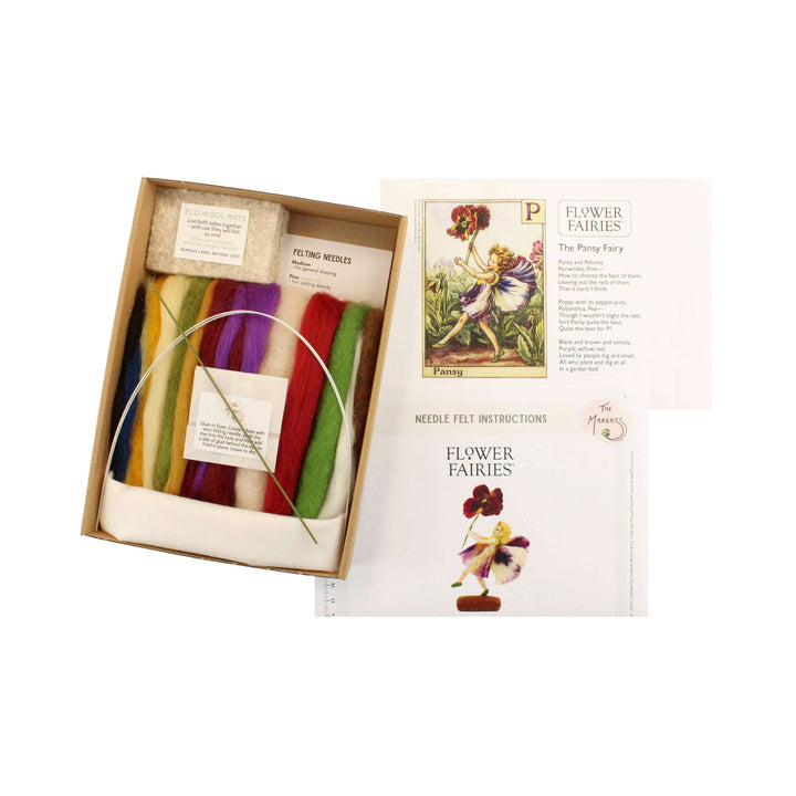 Felting Kit -  Pansy Fairy Needle Felting Kit