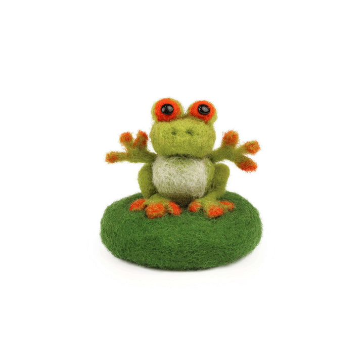 Felting Kit - Tiny Frog Needle Felt Kit. Amiguwoolli