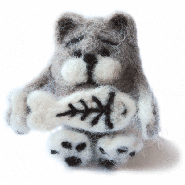 Felting kit Cat-glutton V-04C