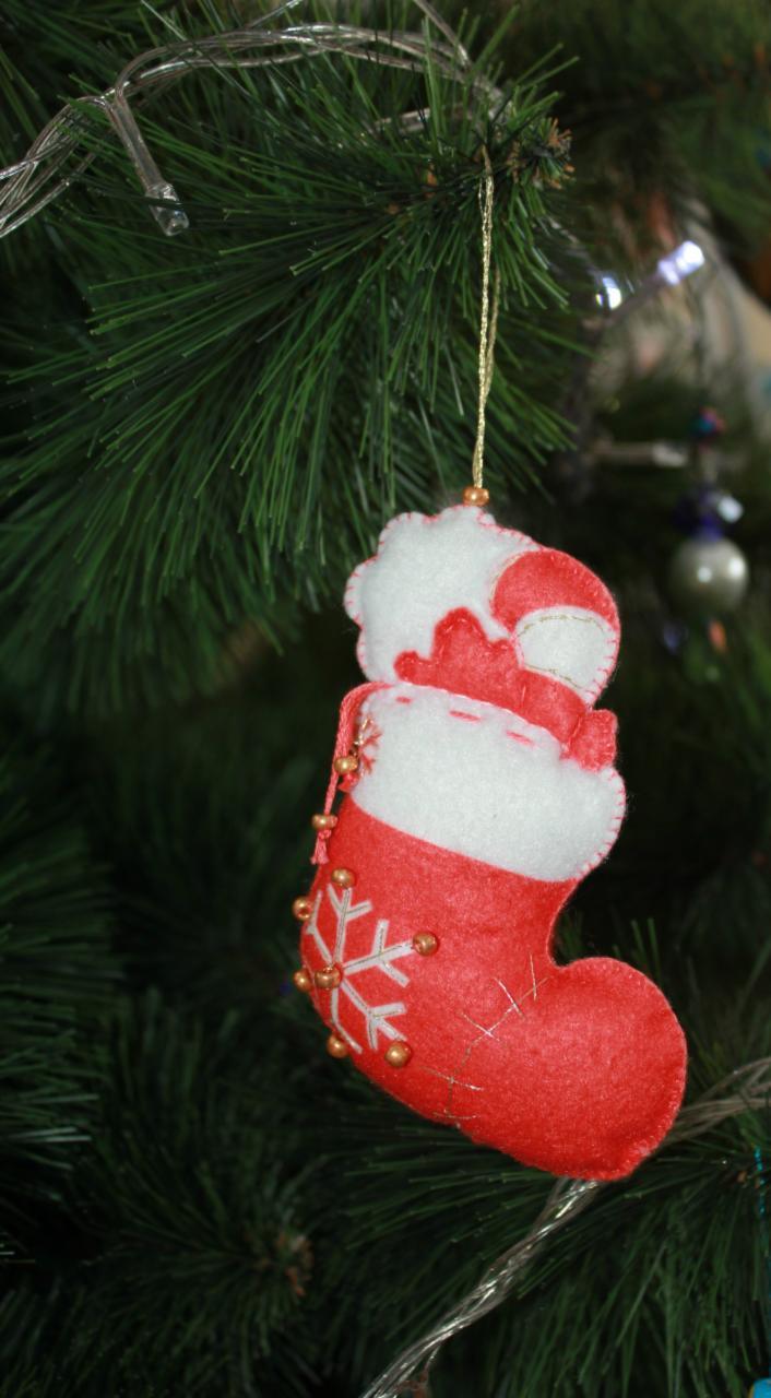 Felting kit New Year's toys  V-182C