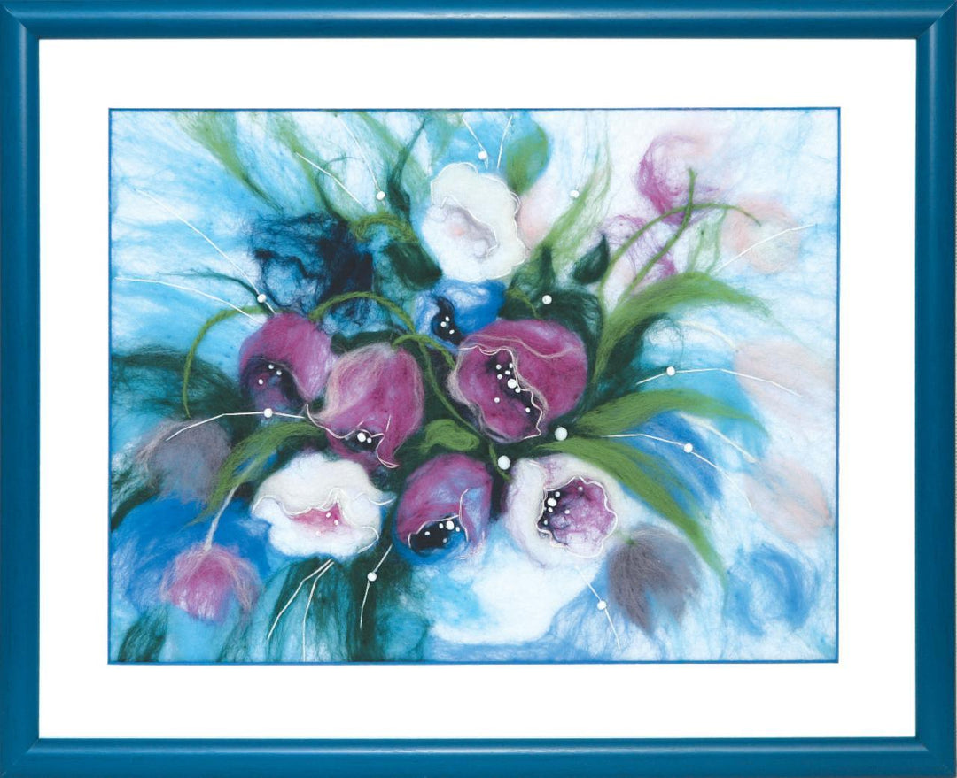 Felting kit V-199C "Morning tulips"