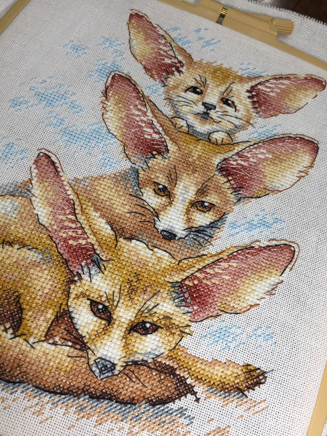Fennec Fox Family SM-509 Counted Cross Stitch Kit