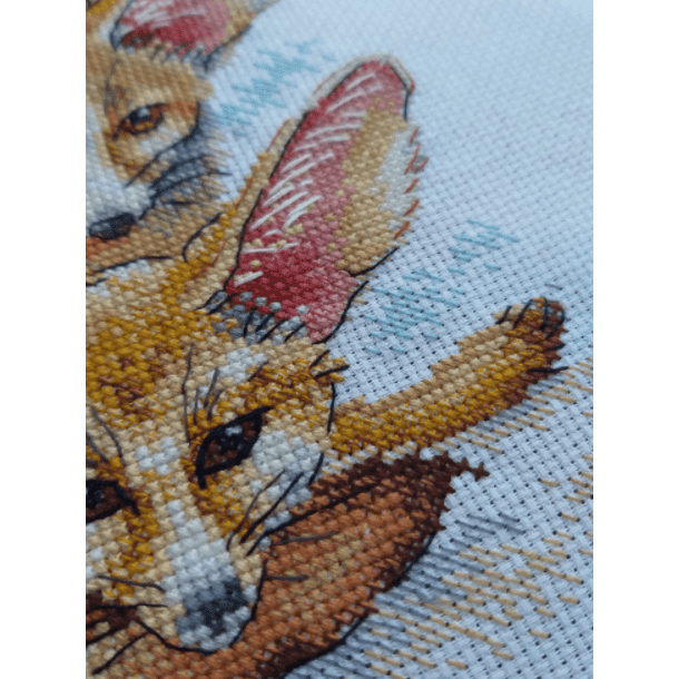 Fennec Fox Family SM-509 Counted Cross Stitch Kit