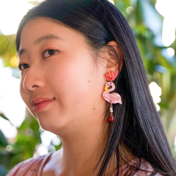Fernando the Flamingo Earrings 1