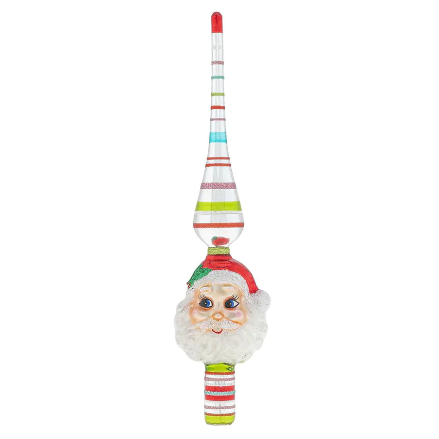 Festive Fete 11.5" Santa Finial by Shiny Brite - Quirks!