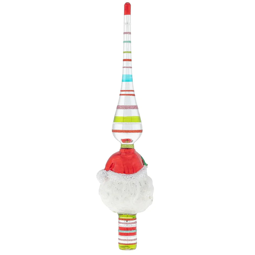 Festive Fete 11.5" Santa Finial by Shiny Brite - Quirks!