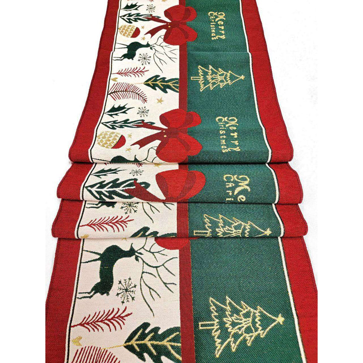 Festive Holiday Tree Christmas Table Runner F07M5-10C