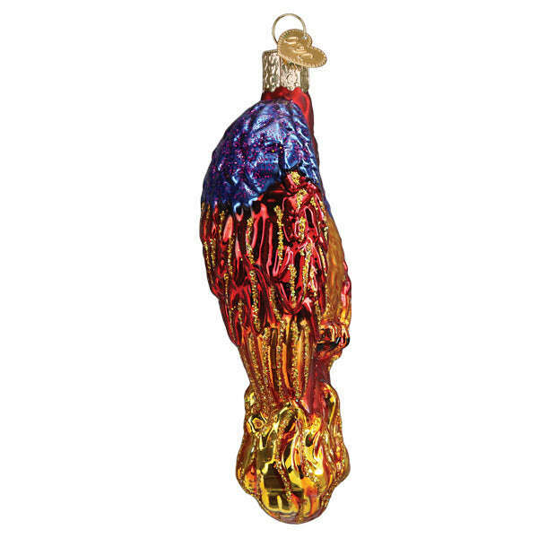 Old World Christmas Fiery Phoenix Blown Glass Ornament