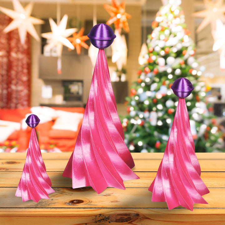 Midcentury Modern Space Age Inspired Holiday Trees