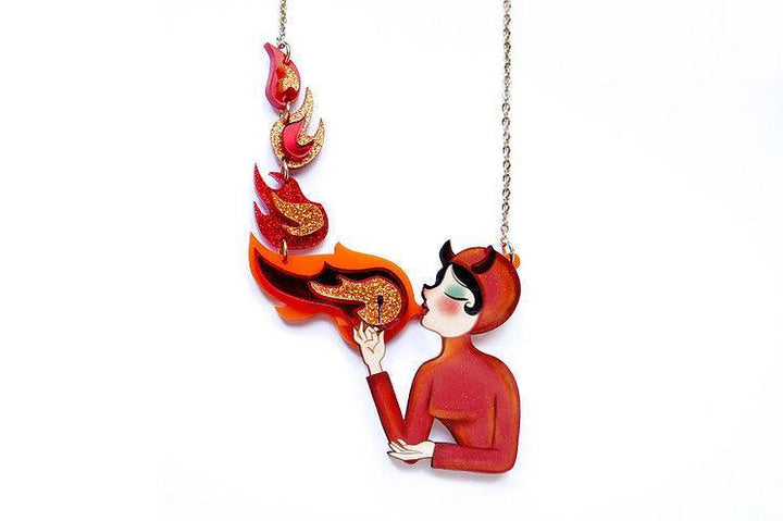 Fire Breather Halloween Necklace by Laliblue - Quirks!