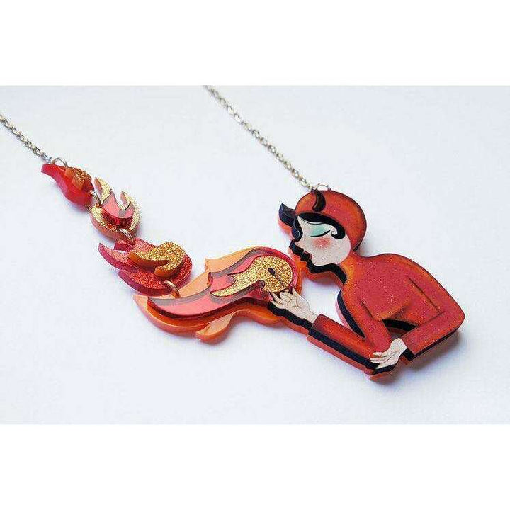 Fire Breather Halloween Necklace by Laliblue - Quirks!