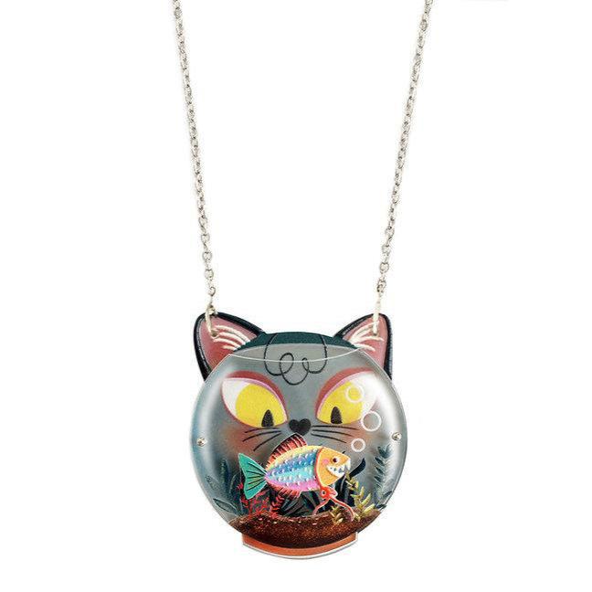 Fishbowl Necklace With Cat by Laliblue image