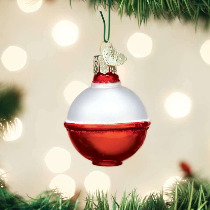 Old World Christmas Fishing Bobber Blown Glass Ornament