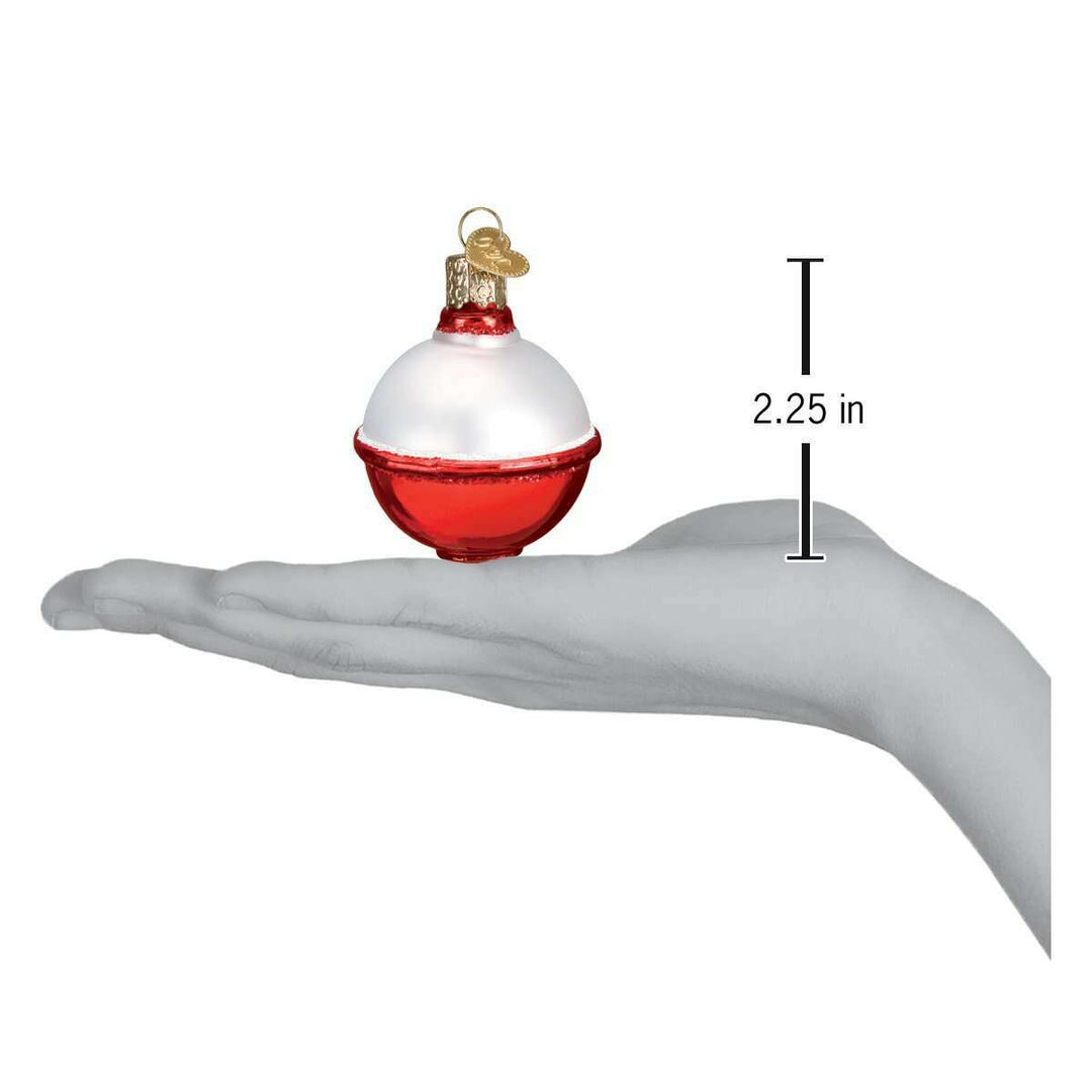 Old World Christmas Fishing Bobber Blown Glass Ornament