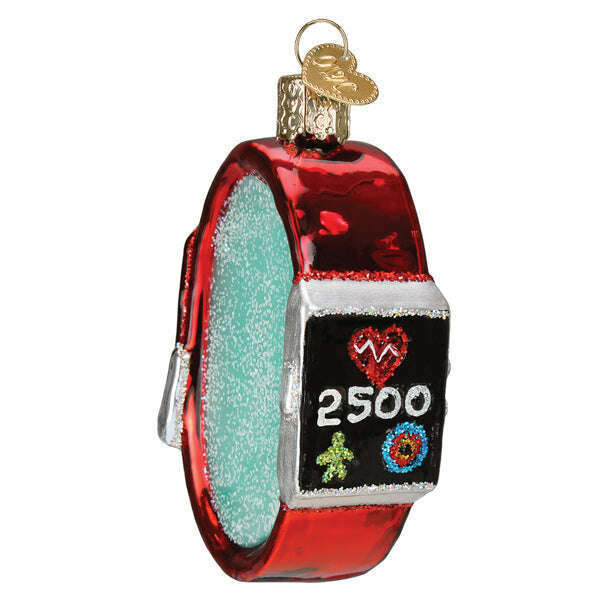 Old World Christmas Fitness Watch Blown Glass Ornament