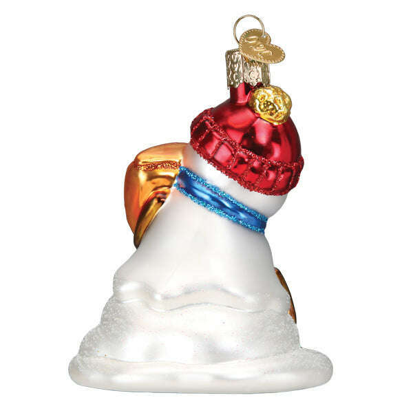 Old World Christmas Flamin' Hot Cheetos Snowman Blown Glass Ornament