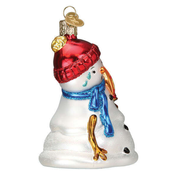 Old World Christmas Flamin' Hot Cheetos Snowman Blown Glass Ornament