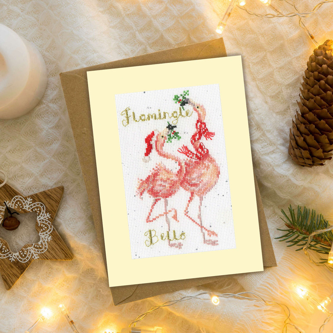 Flamingle Bells  XMAS68 Counted Cross Stitch Kit