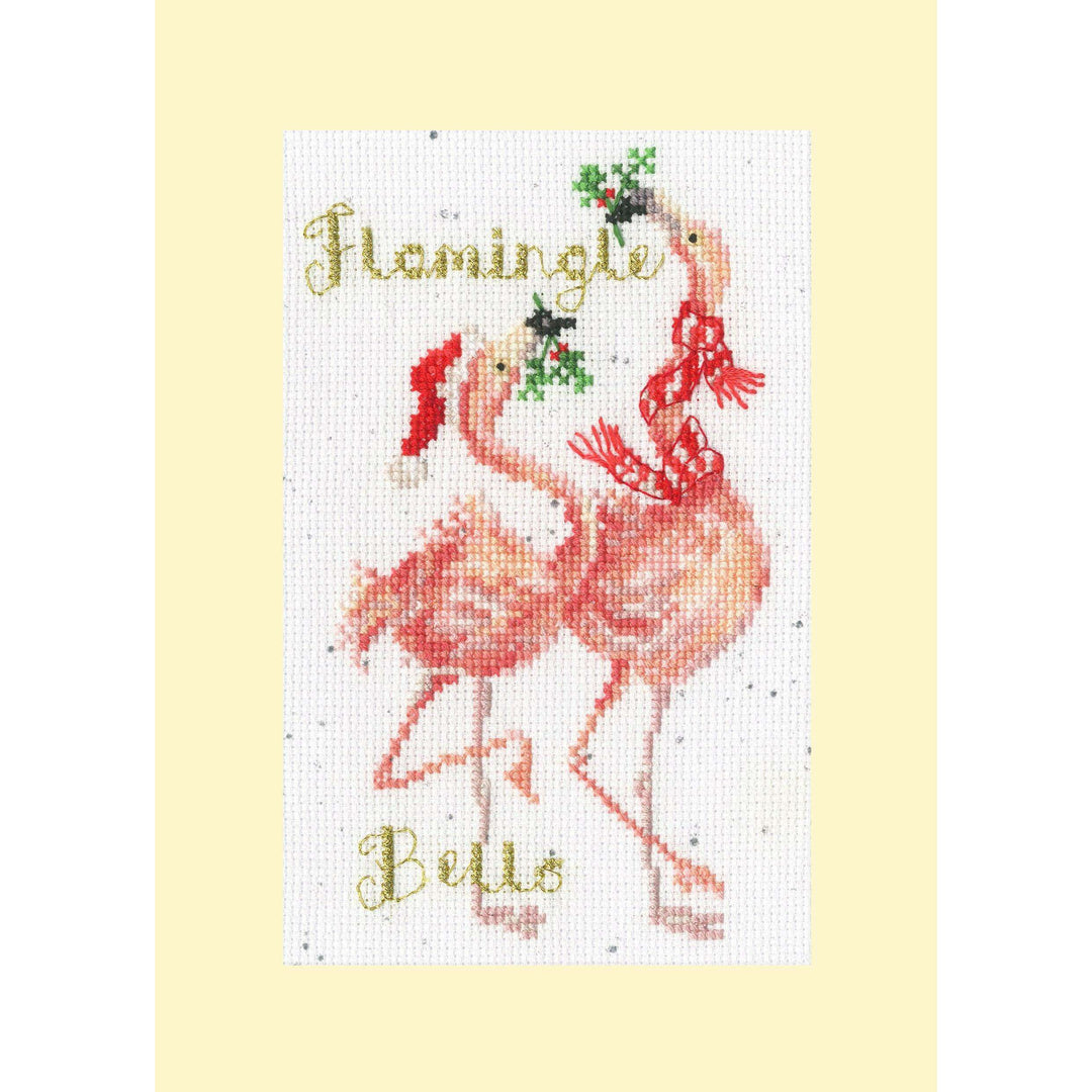 Flamingle Bells  XMAS68 Counted Cross Stitch Kit