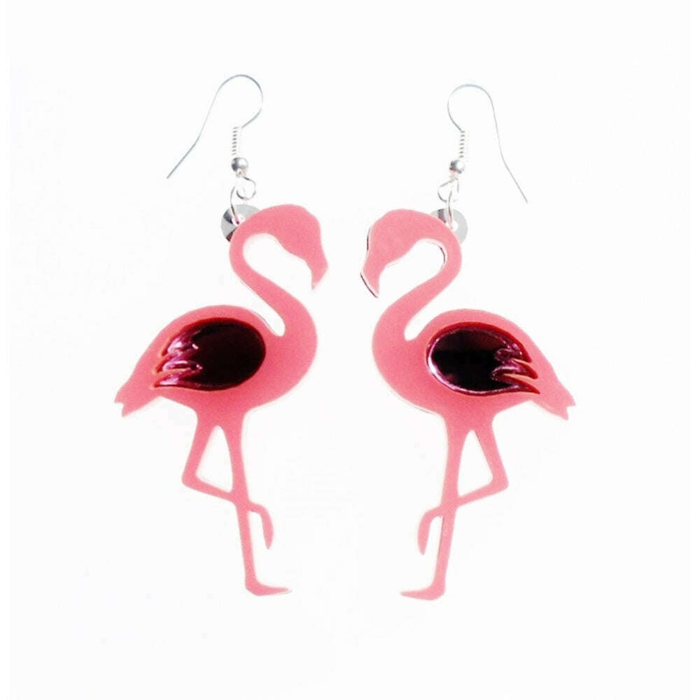 Flamingo Reversible Earrings by Cherryloco Jewellery 1