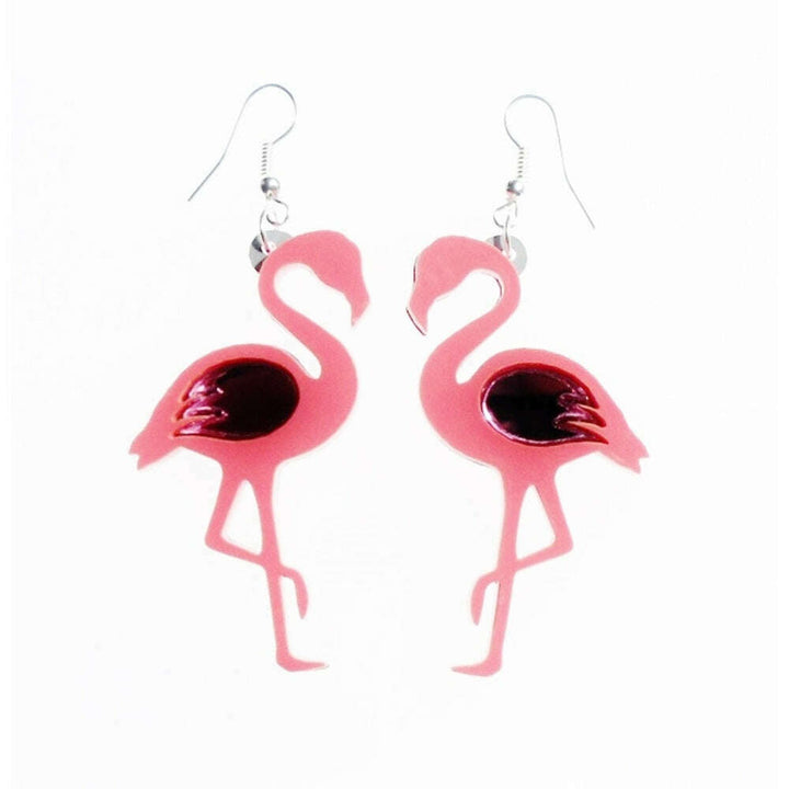 Flamingo Reversible Earrings by Cherryloco Jewellery 1