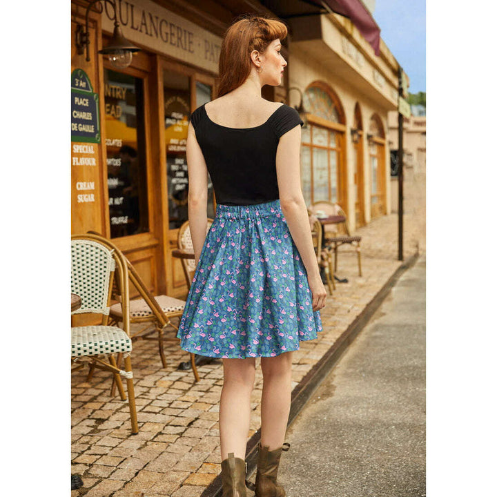 Flamingo Skater Skirt
