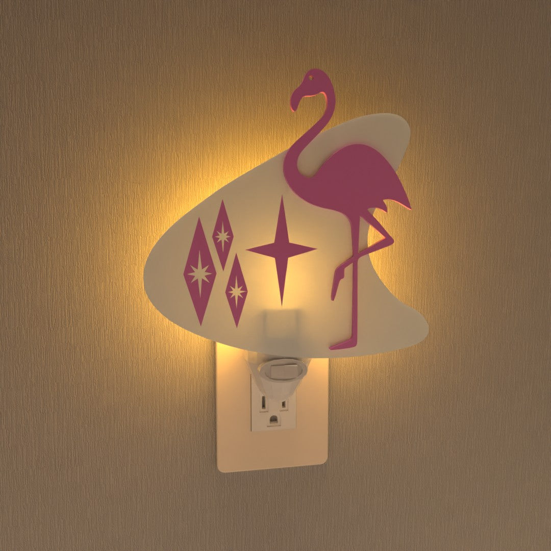 Cosmic Flamingo Night Light