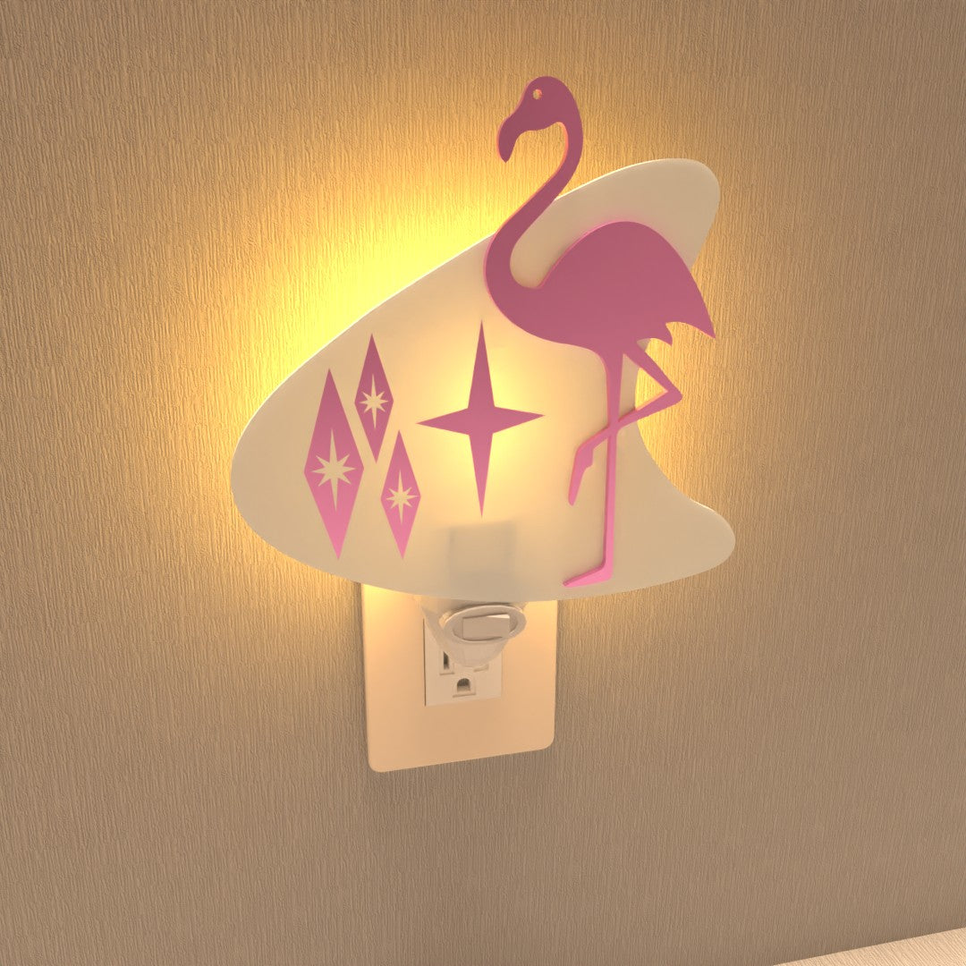 Cosmic Flamingo Night Light