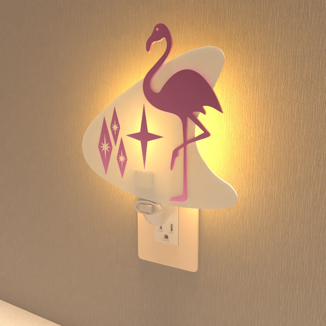 Cosmic Flamingo Night Light