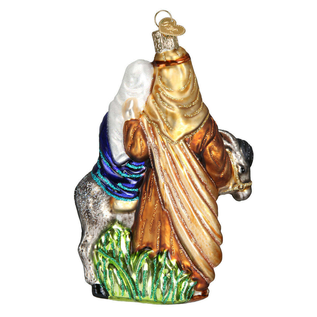 Old World Christmas Flight to Egypt Blown Glass Ornament