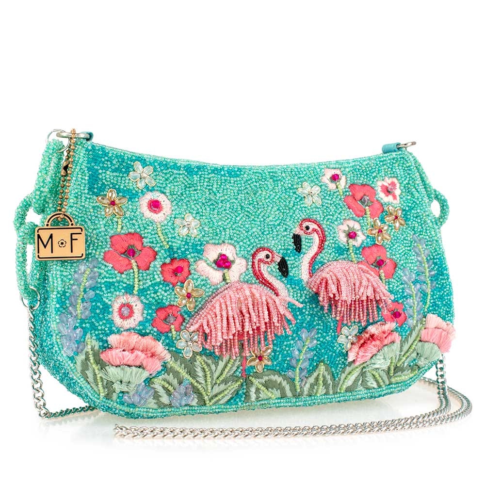 Flirty Flamingos Crossbody by Mary Frances Image 2