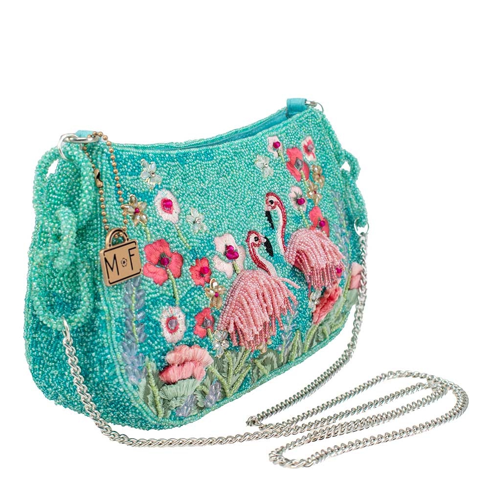 Flirty Flamingos Crossbody by Mary Frances Image 5