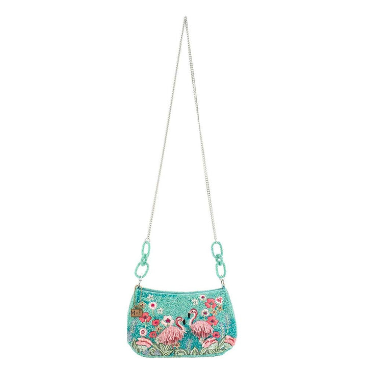 Flirty Flamingos Crossbody by Mary Frances Image 8