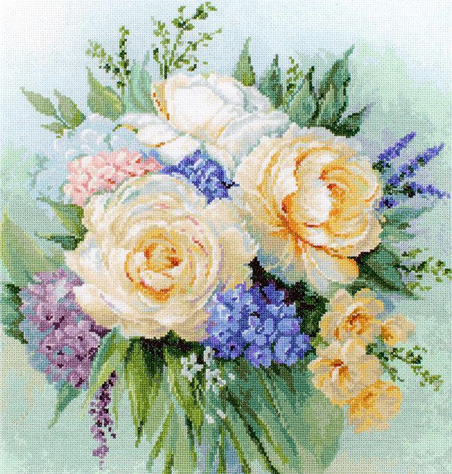 Floral bouquet B2370L Counted Cross-Stitch Kit