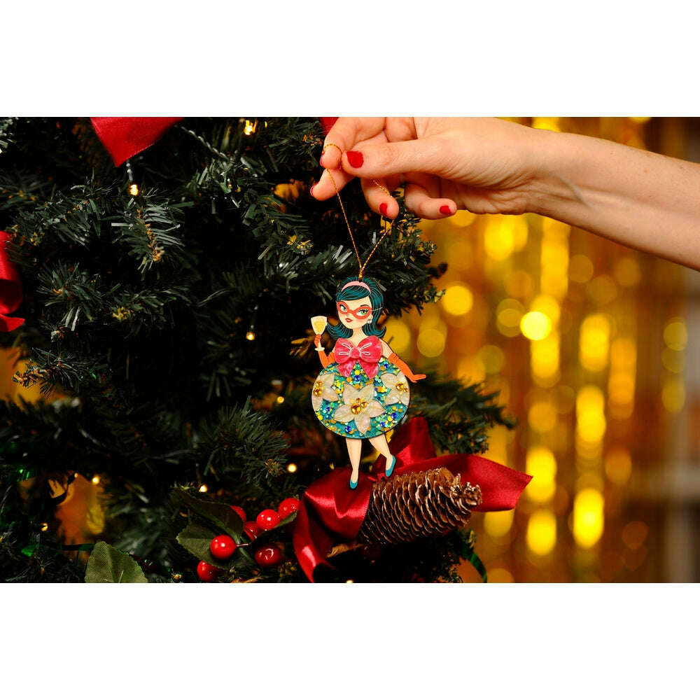 Floral Christmas Tree Ornament by Laliblue – view 4
