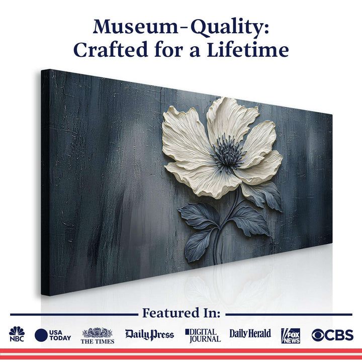 Floral Clay Relief Wall Art