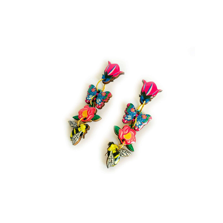 Floral Heaven Dangle Earrings by Rosie Rose Parker