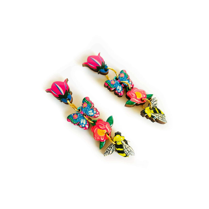 Floral Heaven Dangle Earrings by Rosie Rose Parker