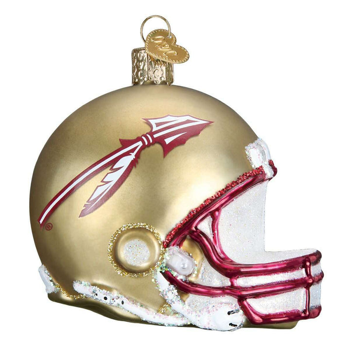 Old World Christmas Florida State Helmet Blown Glass Ornament