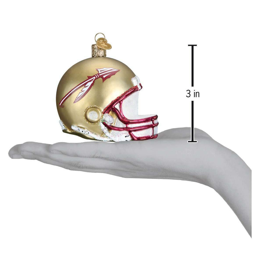 Old World Christmas Florida State Helmet Blown Glass Ornament