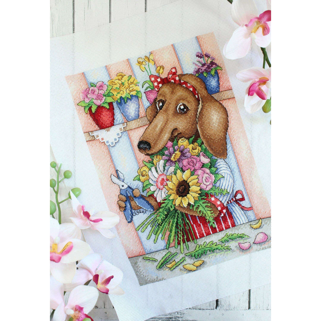 Florist SNV-677 Counted Cross Stitch Kit