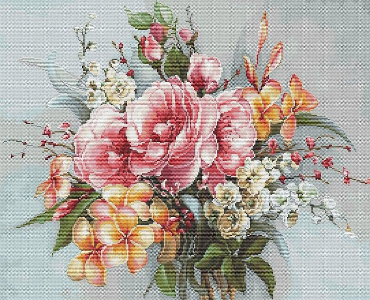 Flower bouquet BA2364L Counted Cross-Stitch Kit