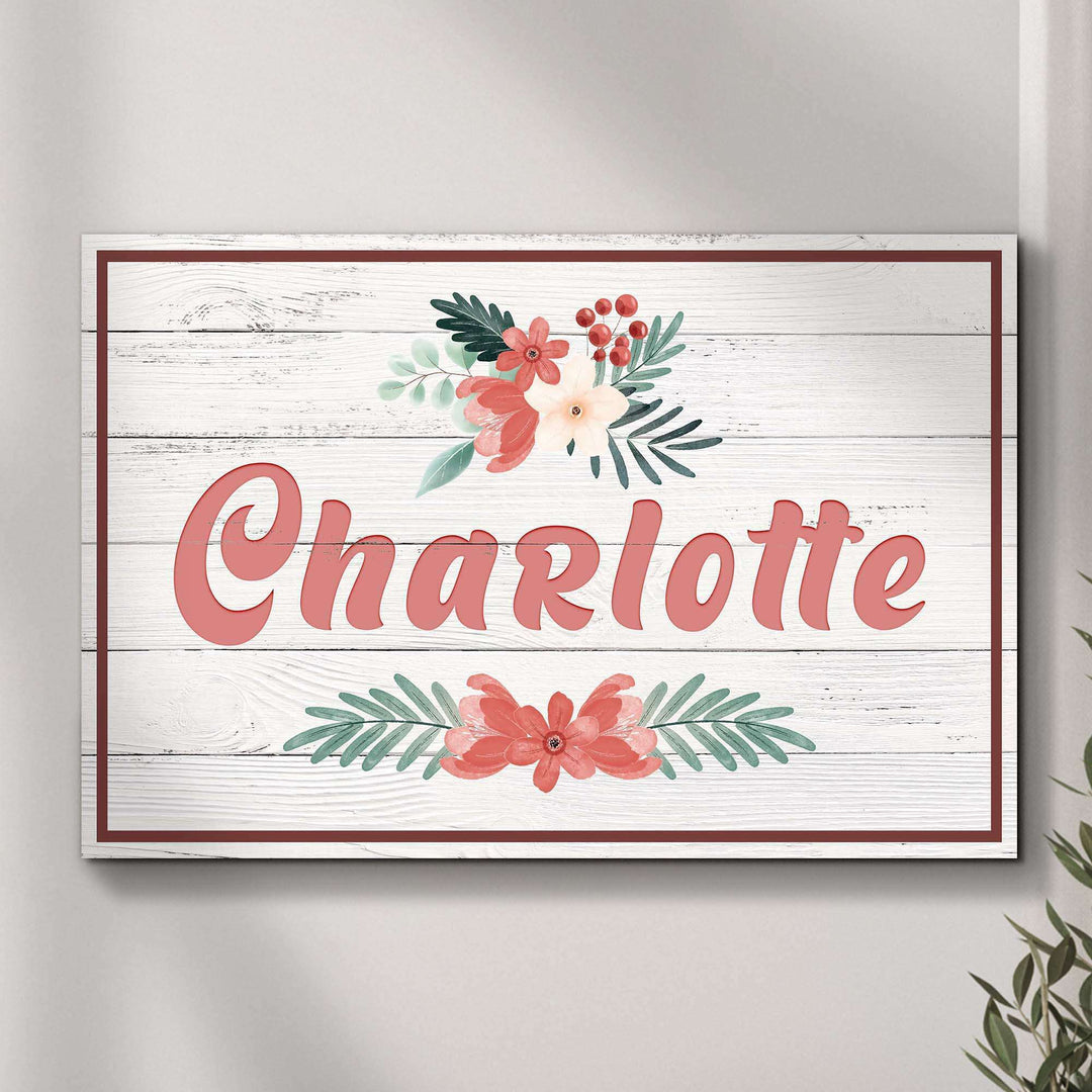 Flower Kids Room Sign