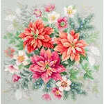 Flower Magic.Poinsettia 214-273 Counted Cross-Stitch Kit