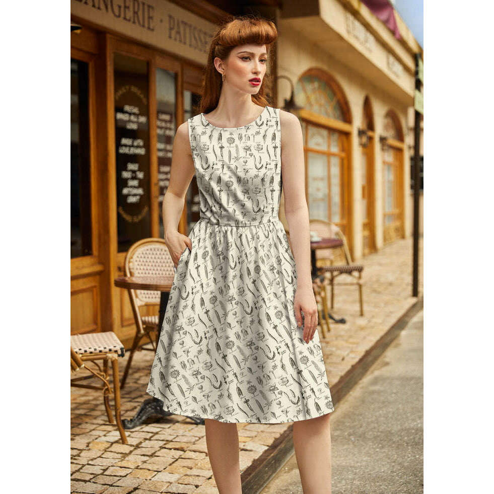 Flower Parts Vintage Dress